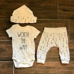 Unisex 0-3 Worth The Wait Set